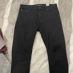 BANANA REPUBLIC CHINO PANT BLACK 32x30 flex fit